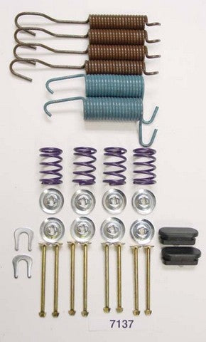 Better Brake Parts Drum Brake Hardware Kit P/N:7137K Fits: Dodge D100 Pickup, Dodge D100 Series, Dodge W100 Pickup, Ford Bronco, Ford F-100, Ford F-150, Jeep Cj5, Jeep Cj6, Jeep Cj7, Jeep Dj5, Jeep Gladiator, Jeep J-100, Jeep Wagoneer - Image 1