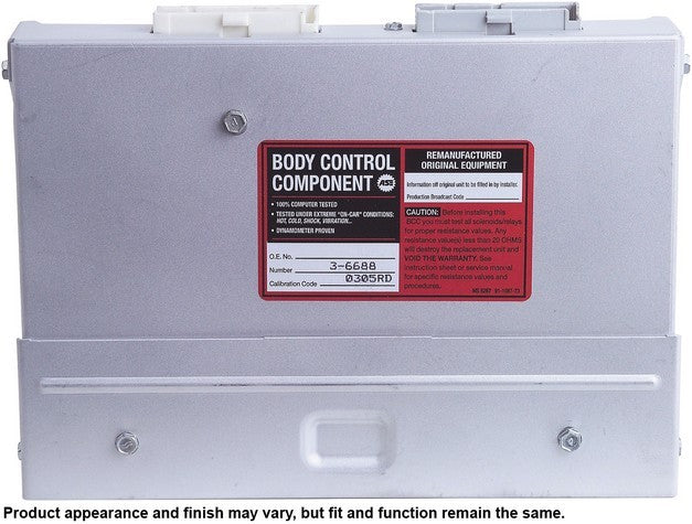 CARDONE Reman Body Control Module P/N:73-6688 Fits: Chevrolet Corvette 90-89 - Image 4