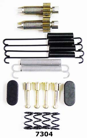 Better Brake Parts Parking Brake Hardware Kit P/N:7304K Fits: Chrysler TOWN & COUNTRY 07-98, Chrysler Voyager 03-01, Dodge Caravan 07-00, Dodge Grand Caravan 06-97, Plymouth Grand Voyager 00-98, Plymouth Voyager 00-98 - Image 1