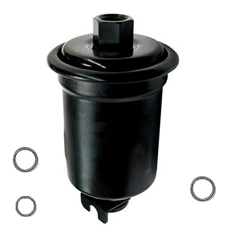 Parts Master Fuel Filter P/N:73665 Fits: Dodge Colt 95-93, Eagle Summit 96-93, Lexus Es250 91-90, Mitsubishi Mirage 96-93, Plymouth Colt 95-93, Toyota Camry 95-86, Toyota Celica 1995, Toyota Starlet 84-83 - Image 1