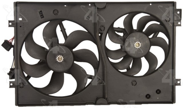 Four Seasons Dual Radiator and Condenser Fan Assembly P/N:75612 Fits: Audi Tt 06-00, Audi Tt Quattro 06-00, Volkswagen Beetle 06-99, Volkswagen Golf 06-99, Volkswagen Gti 2006, Volkswagen Jetta 05-99 - Image 2
