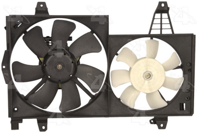 Four Seasons Dual Radiator and Condenser Fan Assembly P/N:75650 Fits: Volvo S40 04-00, Volvo V40 04-00 - Image 2