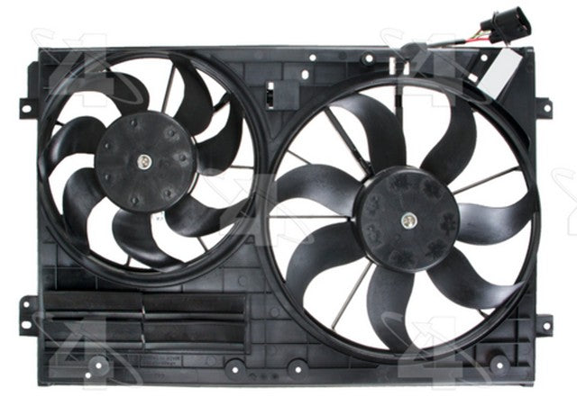 Four Seasons Dual Radiator and Condenser Fan Assembly P/N:76304 Fits: Audi A3, Audi A3 Quattro, Audi Tt, Audi Tt Quattro, Audi Tt Rs Quattro, Audi Tts Quattro, Volkswagen Beetle, Volkswagen Cc, Volkswagen Eos, Volkswagen Gli - Image 3