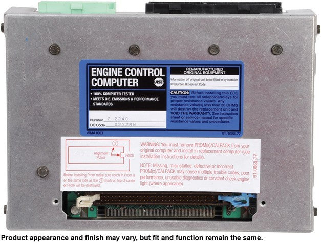 CARDONE Reman Engine Control Module (ECM) P/N:77-2240 Fits: Cadillac 60 Special 1993, Cadillac Allante 92-90, Cadillac Commercial Chassis 93-90, Cadillac Deville 93-90, Cadillac Eldorado 93-90, Cadillac Fleetwood 92-90, Cadillac Seville 93-90 - Image 4
