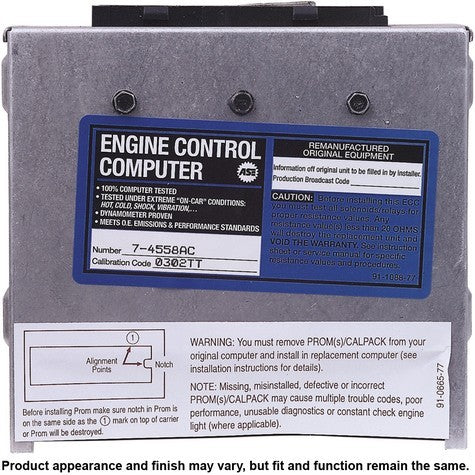 CARDONE Reman Engine Control Module (ECM) P/N:77-4558AC Fits: Geo Storm 93-92 - Image 3
