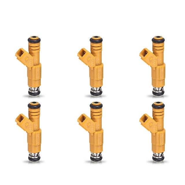 ACEON Fuel Injector Set P/N:7795-9602-06 Fits: Dodge Durango 2000, Dodge Ram 1500 01-00, Dodge Ram 1500 Van 03-00, Dodge Ram 2500 Van 03-00, Dodge Ram 3500 Van 03-00, Jeep Cherokee 01-99, Jeep Grand Cherokee 04-99, Jeep Tj 04-99, Jeep Wrangler 04-99 - Image 1