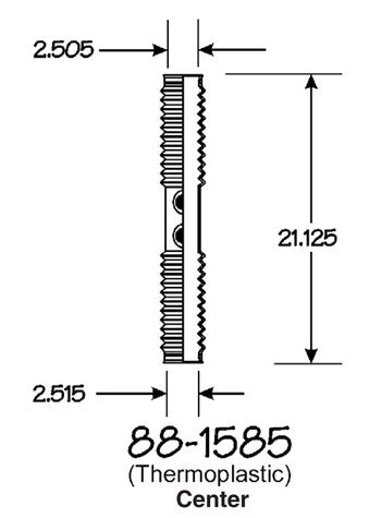 EMPI Rack and Pinion Bellows P/N:88-1585-K Fits: Chrysler 300m 04-99, Chrysler Concorde 04-93, Chrysler Lhs 01-99, Chrysler Lhs 97-94, Chrysler New Yorker 96-94, Dodge Intrepid 04-93, Dodge Monaco 92-90, Eagle Premier 92-89, Eagle Vision 97-93 - Image 1