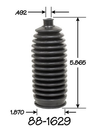 EMPI Rack and Pinion Bellows P/N:88-1629-K Fits: Infiniti G35, Infiniti I30, Infiniti I35, Infiniti M35, Infiniti M45, Infiniti Q45, Nissan 350z, Nissan Altima, Nissan Maxima, Nissan Murano - Image 1