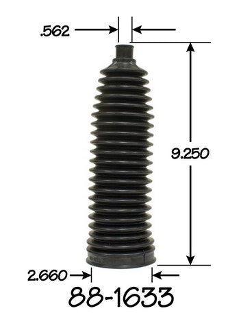 EMPI Rack and Pinion Bellows P/N:88-1633-K Fits: Ford Expedition, Ford Explorer, Ford Explorer Sport Trac, Ford F-150, Lincoln Navigator, Mercedes-benz Cl500, Mercedes-benz Cl55 Amg, Mercedes-benz Cl600 - Image 1