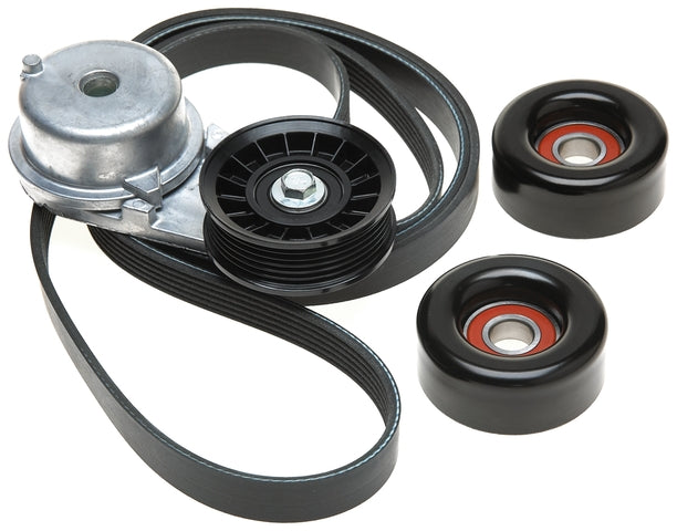 Gates Serpentine Belt Drive Component Kit P/N:90K-38104 Fits: Chevrolet Malibu 00-97, Oldsmobile Alero 01-99, Oldsmobile Cutlass 99-97, Pontiac Grand Am 01-99 - Image 1