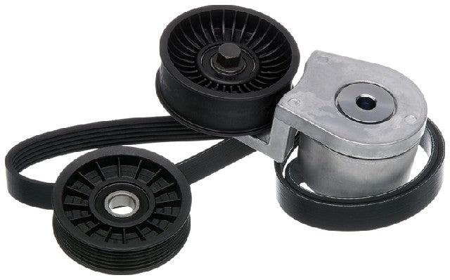 Gates Serpentine Belt Drive Component Kit P/N:90K-38143E Fits: Chevrolet C3500 89-88, Chevrolet G30 89-88, Chevrolet K3500 89-88, Chevrolet R2500 Suburban 1989, GMC C3500 89-88, GMC G3500 89-88, GMC K3500 89-88, GMC R2500 Suburban 1989 - Image 1