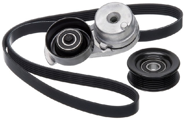 Gates Serpentine Belt Drive Component Kit P/N:90K-38189A Fits: Ford Crown Victoria 02-00, Ford Grand Marquis 02-00, Lincoln Town Car 02-00, Mercury Grand Marquis 02-00 - Image 1