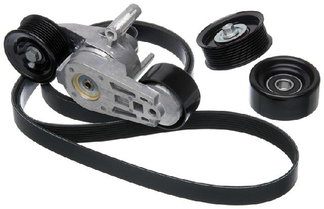 Gates Serpentine Belt Drive Component Kit P/N:90K-38257A Fits: Ford F-250 Super Duty 07-03, Ford F-350 Super Duty 07-03, Ford F-450 Super Duty 07-03, Ford F-550 Super Duty 07-03 - Image 1