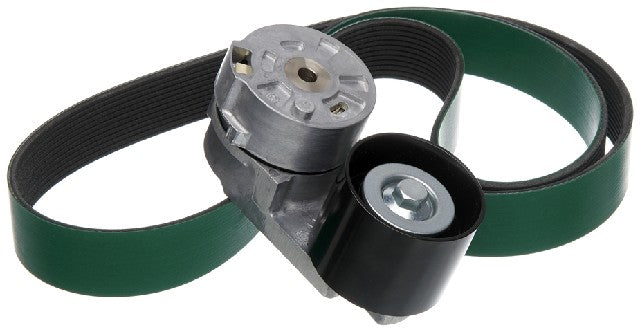 Gates Serpentine Belt Drive Component Kit P/N:90K-38587HDA Fits: Kenworth T2000, Kenworth T660, Kenworth T680, Kenworth T700, Kenworth T800, Kenworth T880, Kenworth W900, Peterbilt 367 - Image 1