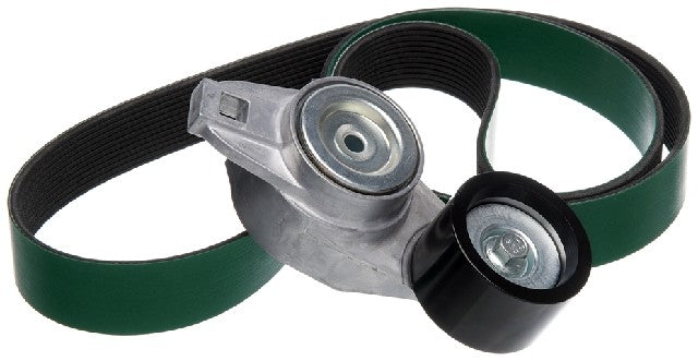 Gates Serpentine Belt Drive Component Kit P/N:90K-38633HD Fits: Mack Cxu, Volvo Vnl, Volvo Vnl 300, Volvo Vnl 400, Volvo Vnl 430, Volvo Vnl 630, Volvo Vnl 670, Volvo Vnl 740, Volvo Vnl 760 - Image 1