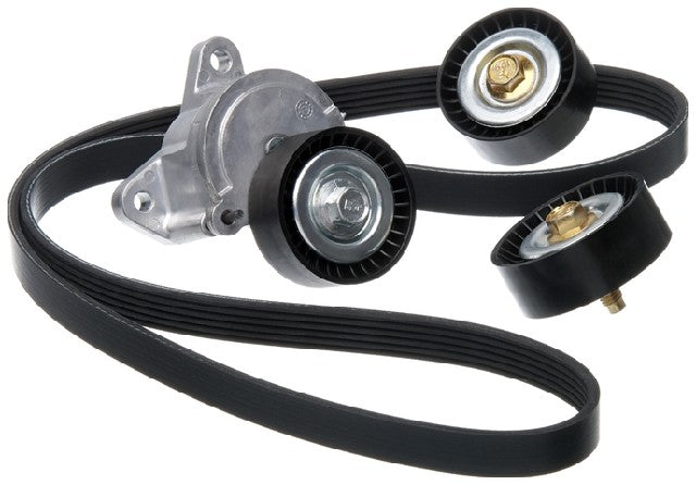 Gates Serpentine Belt Drive Component Kit P/N:90K-39053 Fits: Chrysler 200 14-11, Chrysler Sebring 10-07, Dodge Avenger 14-08, Dodge Caliber 12-08, Dodge Journey 17-09, Jeep Compass 17-08, Jeep Patriot 17-08 - Image 1