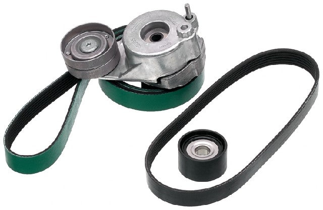 Gates Serpentine Belt Drive Component Kit P/N:90K-39081 Fits: Freightliner Sprinter 2500, Freightliner Sprinter 3500, Freightliner Sprinter 3500xd, Mercedes-benz Sprinter 2500, Mercedes-benz Sprinter 3500, Mercedes-benz Sprinter 3500xd - Image 1