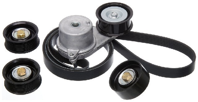 Gates Serpentine Belt Drive Component Kit P/N:90K-39129 Fits: Infiniti Fx37 2013, Infiniti Q40 2015, Infiniti Q70 17-14, Infiniti Q70l 17-15, Infiniti Qx50 17-14, Infiniti Qx70 17-14, Nissan 370z 18-16 - Image 1