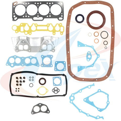 APEX Automobile Parts Inc Engine Gasket Set P/N:AFS2001 Fits: Hyundai Excel 94-90, Hyundai Scoupe 92-91, Mitsubishi Precis 94-90 - Image 1