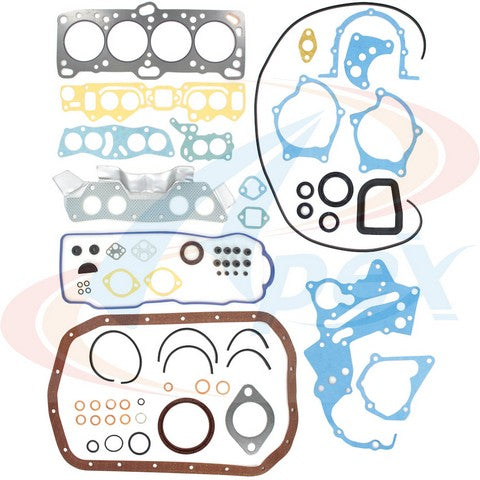APEX Automobile Parts Inc Engine Gasket Set P/N:AFS2004 Fits: Dodge Colt 91-84, Dodge Power Ram 50 84-83, Dodge Ram 50 89-83, Mitsubishi Cordia 88-84, Mitsubishi Galant 92-89, Mitsubishi Mighty Max 89-83, Mitsubishi Tredia 88-84, Plymouth Colt 91-84 - Image 1