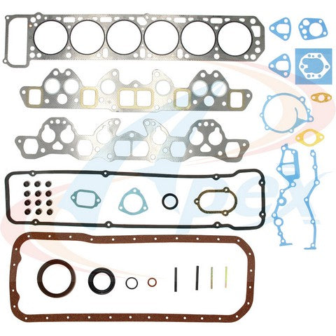 APEX Automobile Parts Inc Engine Gasket Set P/N:AFS5015 Fits: Nissan 240z 73-70, Nissan 260z 75-74, Nissan 280z 78-75, Nissan 280zx 80-79, Nissan 810 81-77, Nissan Maxima 84-81 - Image 1