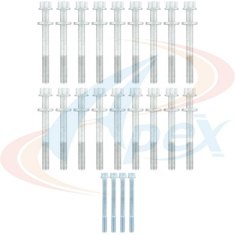 APEX Automobile Parts Inc Engine Cylinder Head Bolt Set P/N:AHB1178 Fits: Chevrolet Express 2500, Chevrolet Express 3500, Chevrolet Silverado 2500 Hd, Chevrolet Silverado 2500 Hd Classic, Chevrolet Silverado 3500, Chevrolet Silverado 3500 Classic - Image 1