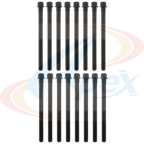APEX Automobile Parts Inc Engine Cylinder Head Bolt Set P/N:AHB242 Fits: Hyundai Santa Fe 09-01, Hyundai Sonata 05-99, Hyundai Tiburon 08-03, Hyundai Tucson 09-05, Kia Optima 10-01, Kia Rondo 10-07, Kia Sportage 10-05 - Image 1