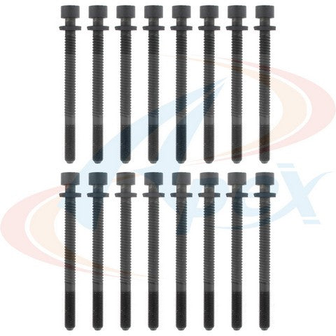 APEX Automobile Parts Inc Engine Cylinder Head Bolt Set P/N:AHB922 Fits: Audi 100 94-92, Audi 100 Quattro 94-92, Audi 90 95-93, Audi 90 Quattro 95-93, Audi A4 97-96, Audi A4 Quattro 97-96, Audi A6 97-95, Audi A6 Quattro 98-95, Audi Cabriolet 98-94 - Image 1