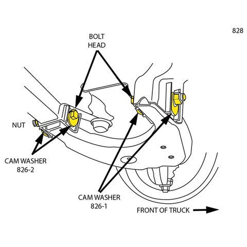 MOOG Chassis Products Alignment Caster / Camber Kit P/N:K100129 Fits: Lexus Gx460 23-10, Toyota 4runner 22-10, Toyota Fj Cruiser 14-10, Toyota Tacoma 22-16 - Image 3