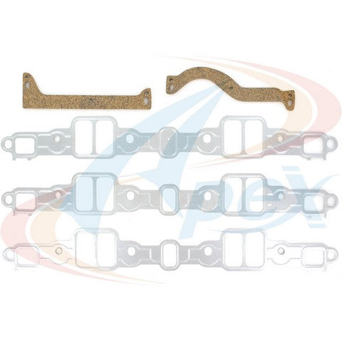 APEX Automobile Parts Inc Engine Intake Manifold Gasket Set P/N:AMS2580 Fits: Chrysler Cordoba, Chrysler Fifth Avenue, Chrysler Lebaron, Chrysler New Yorker, Chrysler Newport, Chrysler TOWN & COUNTRY, Dodge Aspen, Dodge B100, Dodge B150, Dodge B200 - Image 1