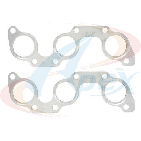 APEX Automobile Parts Inc Exhaust Manifold Gasket Set P/N:AMS8722 Fits: Lexus Es300 03-02, Lexus Es330 06-04, Lexus Rx330 06-04, Lexus Rx400h 08-06, Toyota Camry 06-02, Toyota Highlander 10-04, Toyota Sienna 06-04, Toyota Solara 08-04 - Image 1