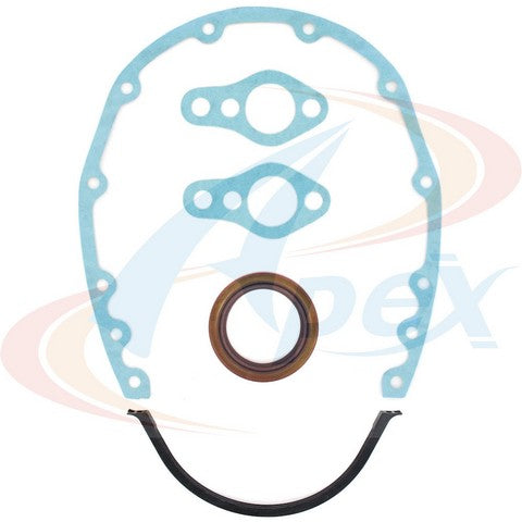 APEX Automobile Parts Inc Engine Timing Cover Gasket Set P/N:ATC3220 Fits: Avanti Ii, Checker Marathon, Chevrolet Biscayne, Chevrolet Blazer, Chevrolet Brookwood, Chevrolet C10 Pickup, Chevrolet C10 Suburban, Chevrolet C20 Pickup, Chevrolet C20 Suburban - Image 1