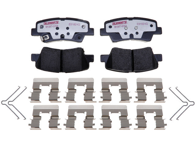 Raybestos Brakes Disc Brake Pad Set P/N:EHT1813H Fits: Hyundai Elantra Gt, Hyundai Kona, Hyundai Kona Electric, Hyundai Sonata, Hyundai Veloster, Kia Forte, Kia Forte5, Kia Niro Ev, Kia Optima, Kia Soul, Kia Soul Ev - Image 1