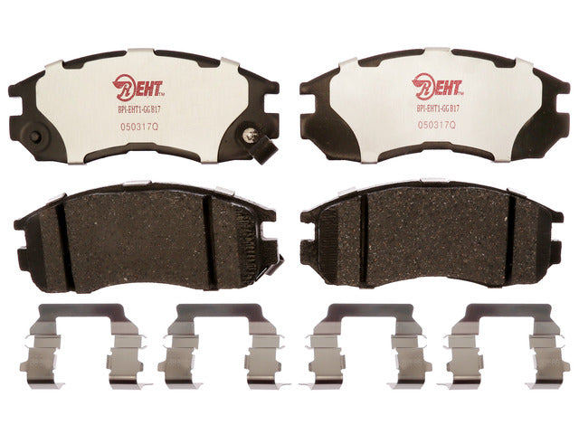 Raybestos Brakes Disc Brake Pad Set P/N:EHT484H Fits: Chrysler Sebring, Dodge Avenger, Dodge Stratus, Eagle 2000 Gtx, Eagle Summit, Eagle Talon, Mitsubishi Eclipse, Mitsubishi Expo, Mitsubishi Expo Lrv, Mitsubishi Galant - Image 1