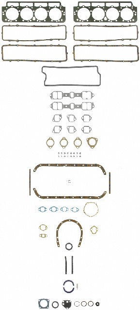 FEL-PRO Engine Complete Overhaul Gasket Set P/N:FS 7893 PT-4 Fits: Cadillac Commercial Chassis, Cadillac Deville, Cadillac Eldorado, Cadillac Series 60 Fleetwood, Cadillac Series 62, Cadillac Series 70 Fleetwood Eldorado, Cadillac Series 75 Fleetwood - Image 1