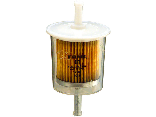 FRAM Fuel Filter P/N:G1DP Fits: Audi 100 Series, Audi Fox, Audi Super 90, BMW 3.0cs, BMW 3.0csi, BMW 3.0s, BMW 3.0si, BMW 530i, BMW Bavaria, Chevrolet Bel Air - Image 1