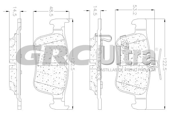 Balata disco ceramica GRC GCD1878