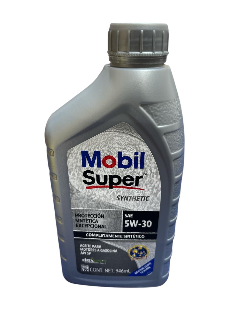Aceite motor Mobil super sintetico 5W30 946ml