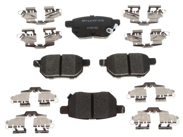 Raybestos Brakes Disc Brake Pad Set P/N:MGD1354CH Fits: Lexus Ct200h, Pontiac Vibe, Scion Im, Scion Tc, Scion Xb, Toyota Corolla, Toyota Corolla Im, Toyota Matrix, Toyota Prius, Toyota Prius Plug-in, Toyota Prius Prime, Toyota Yaris - Image 1
