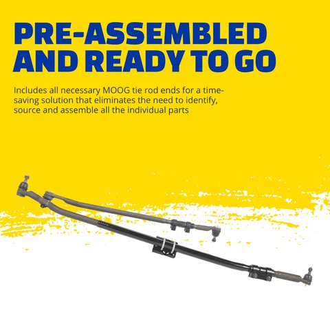 MOOG Chassis Products Steering Linkage Assembly P/N:DS800983A Fits: Ford E-150 06-03, Ford E-150 Club Wagon 05-03, Ford E-150 Econoline 02-92, Ford E-150 Econoline Club Wagon 02-92 - Image 8