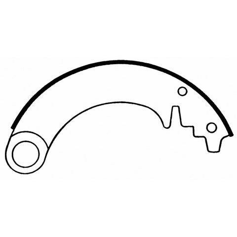 Wagner Brake Drum Brake Shoe P/N:Z76 Fits: Jeep Willys 53-46 - Image 2
