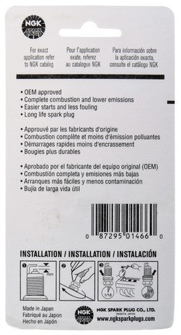 NGK NGK Standard Carded Spark Plug P/N:1466 - Image 5