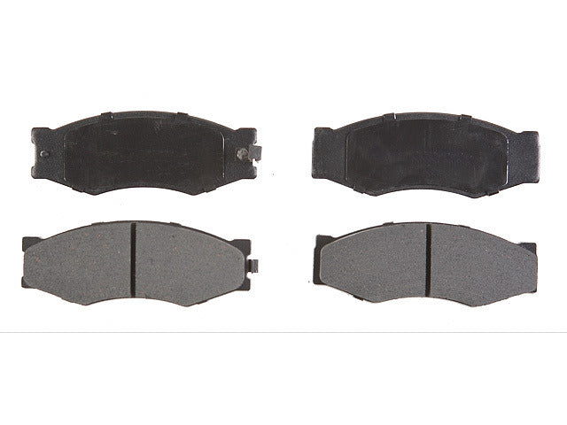 Raybestos Brakes Disc Brake Pad Set P/N:PGD266M Fits: Infiniti M30 92-90, Nissan 200sx 88-87, Nissan 300zx 89-84, Nissan 720 1986, Nissan D21 94-86, Nissan Maxima 88-85, Nissan Multi 88-86, Nissan Pickup 85-84, Nissan Pickup 97-95, Nissan Stanza 89-86 - Image 1