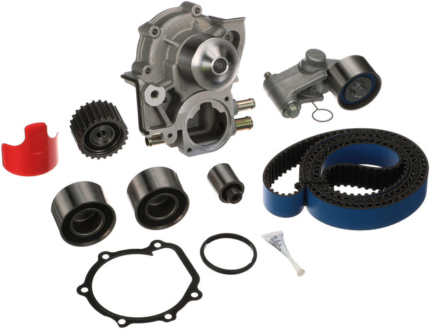 Gates Engine Timing Belt Kit with Water Pump P/N:TCKWP328RB Fits: Saab 9-2x 2005, Subaru Baja 06-04, Subaru Forester 07-04, Subaru Impreza 07-04, Subaru Legacy 09-05, Subaru Outback 09-05 - Image 1