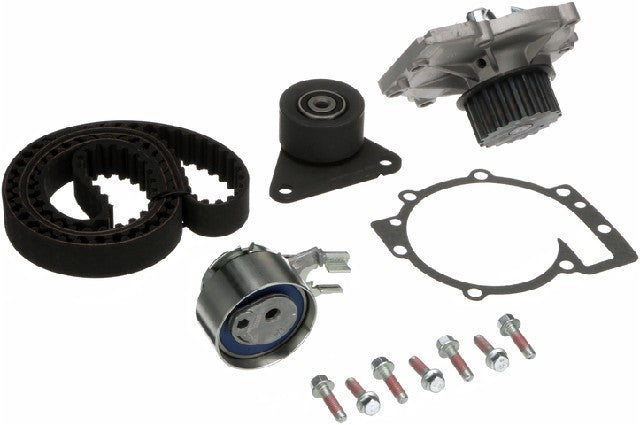 Gates Engine Timing Belt Kit with Water Pump P/N:TCKWP331A Fits: Volvo C30, Volvo C70, Volvo S40, Volvo S60, Volvo S60 Cross Country, Volvo S80, Volvo V50, Volvo V60, Volvo V60 Cross Country, Volvo V70, Volvo Xc60, Volvo Xc70, Volvo Xc90 - Image 1