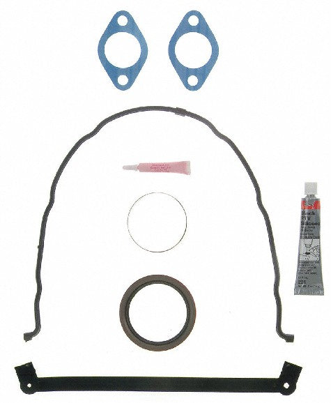FEL-PRO Engine Timing Cover Gasket Set P/N:TCS 45053 Fits: Chevrolet B7, Chevrolet C2500, Chevrolet C2500 Suburban, Chevrolet C3500, Chevrolet C3500hd, Chevrolet C60 Kodiak, Chevrolet C6500 Kodiak, Chevrolet C70 Kodiak, Chevrolet C7500 Kodiak - Image 1