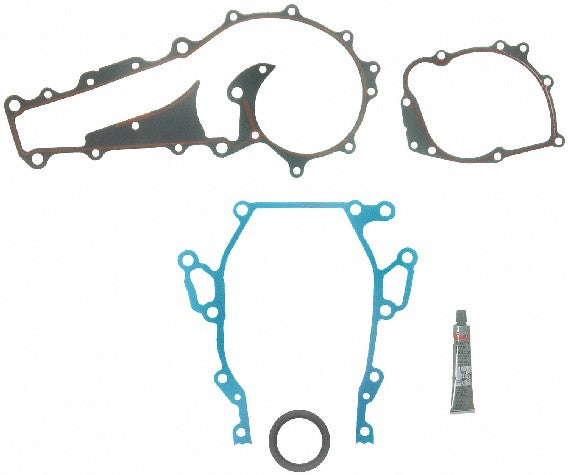 FEL-PRO Engine Timing Cover Gasket Set P/N:TCS 45522-1 Fits: Cadillac Commercial Chassis 86-85, Cadillac Deville 86-85, Cadillac Eldorado 86-85, Cadillac Fleetwood 86-85, Cadillac Seville 86-85 - Image 1