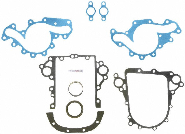 FEL-PRO Engine Timing Cover Gasket Set P/N:TCS 45686 Fits: Am General Hummer, Chevrolet B7, Chevrolet Blazer, Chevrolet C10, Chevrolet C10 Suburban, Chevrolet C1500, Chevrolet C1500 Suburban, Chevrolet C20, Chevrolet C20 Suburban - Image 1