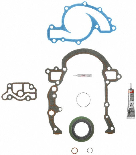 FEL-PRO Engine Timing Cover Gasket Set P/N:TCS 45974 Fits: Buick Century, Buick Electra, Buick Lesabre, Buick Park Avenue, Buick Reatta, Buick Regal, Buick Riviera, Buick Skylark, Chevrolet Lumina Apv - Image 1