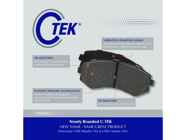 Centric Parts Disc Brake Pad Set P/N:102.15420 Fits: Renault Megane 08-05 - Image 4